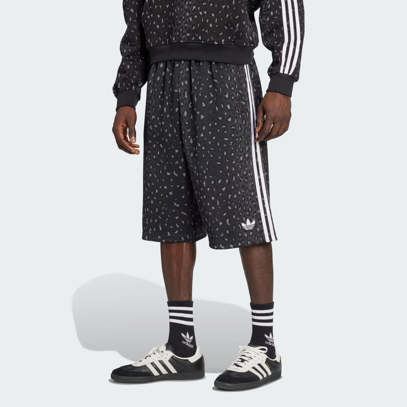 Kratke hlače adidas Performance Leopard Print Shorts Črna | JV7567