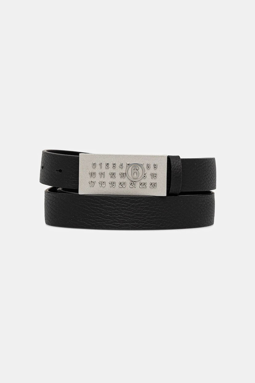 Pasovi Maison Margiela MM6 Maison Margiela Numbers Belt Črna | SA6TP0010.P8326.T8013
