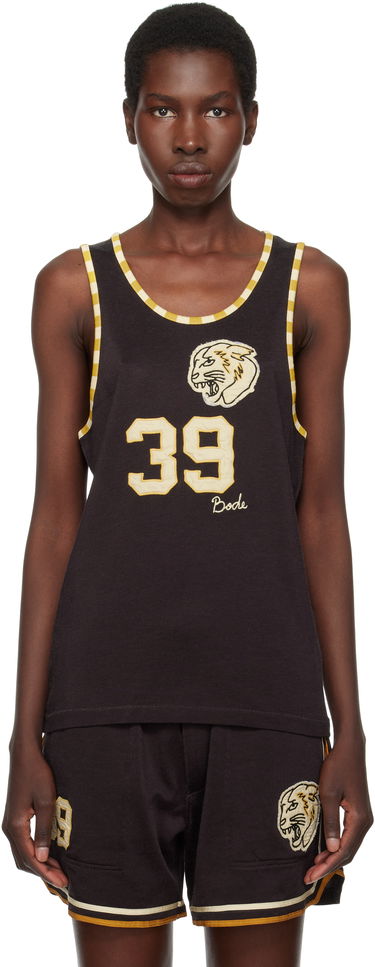 Majica brez rokavov Bode Bode Bobcat Singlet Tank Top Črna | MRS25CS037, 0