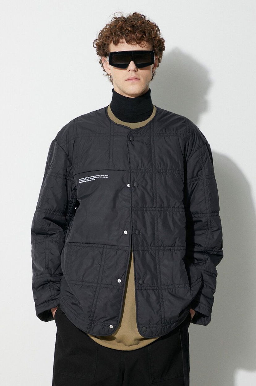Puhovka PANGAIA Pangaia Quilted Liner Jacket Črna | 10000529