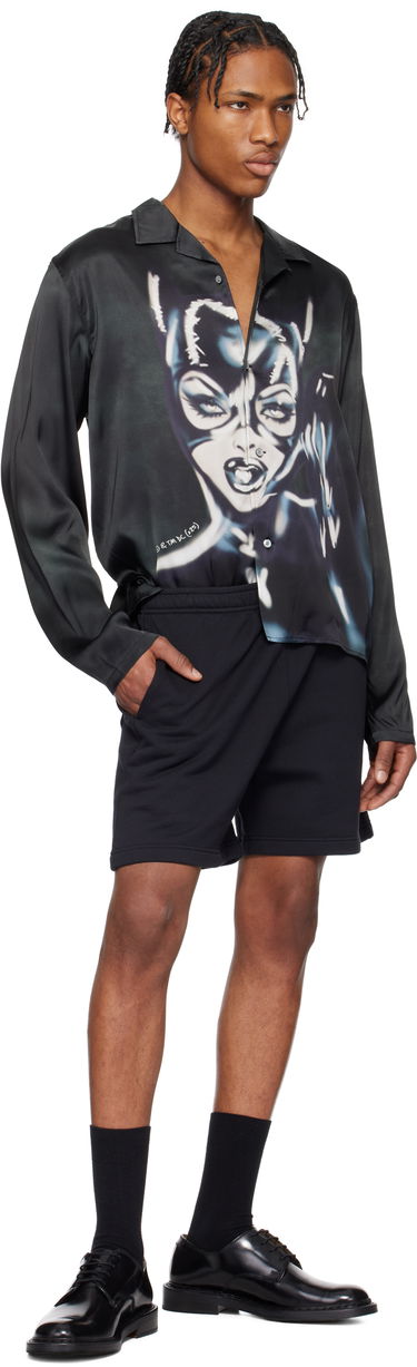 Kratke hlače Acne Studios Fleece Shorts by Acne Studios Črna | CE0064-, 3