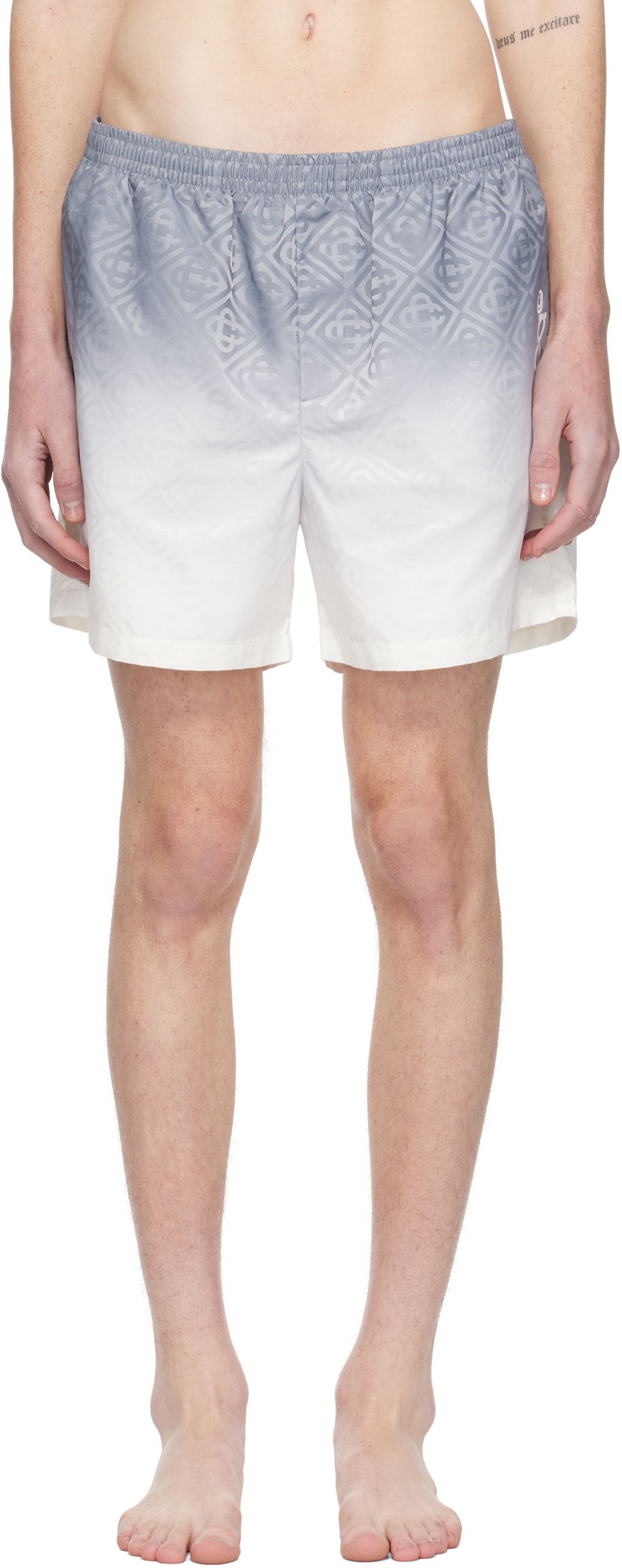 Kopalke Casablanca Printed Swim Shorts Bela | MPS25-TR-224-02