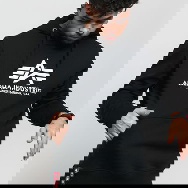 Pulover Alpha Industries Basic Hoody Črna | 178312 03, 2