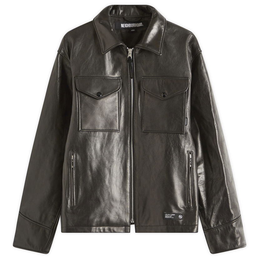 Jakna Neighborhood Neighborhood PM Leather Jacket, Size Large Črna | 251SZNH-JKM01-BLK