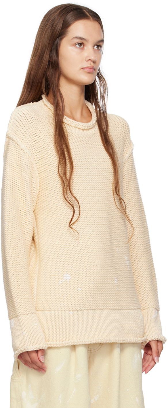 Pleteni pulover R13 R13 Rolled Edge Knit Sweater Bež | R13WY152-Y055B, 1