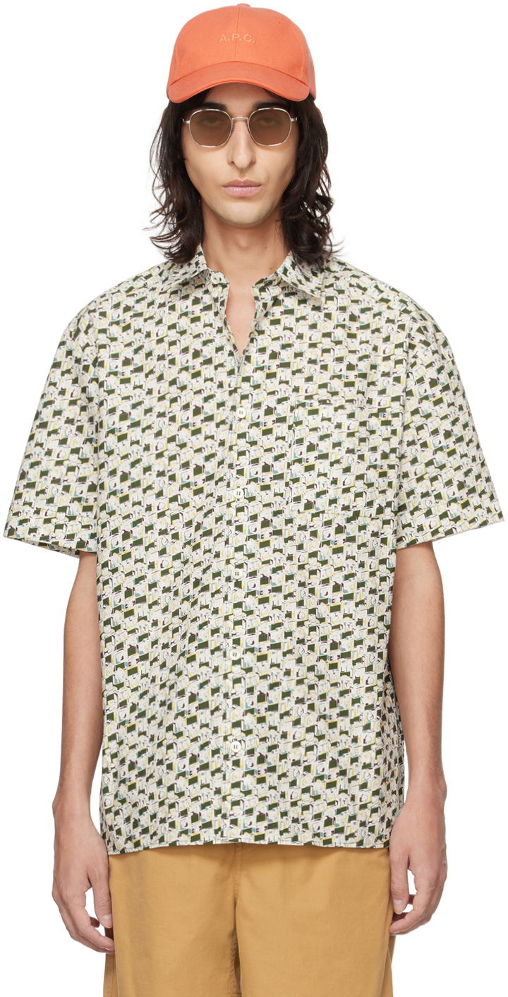 Srajce A.P.C. Ross Shirt Zelena | COGWL-H12541
