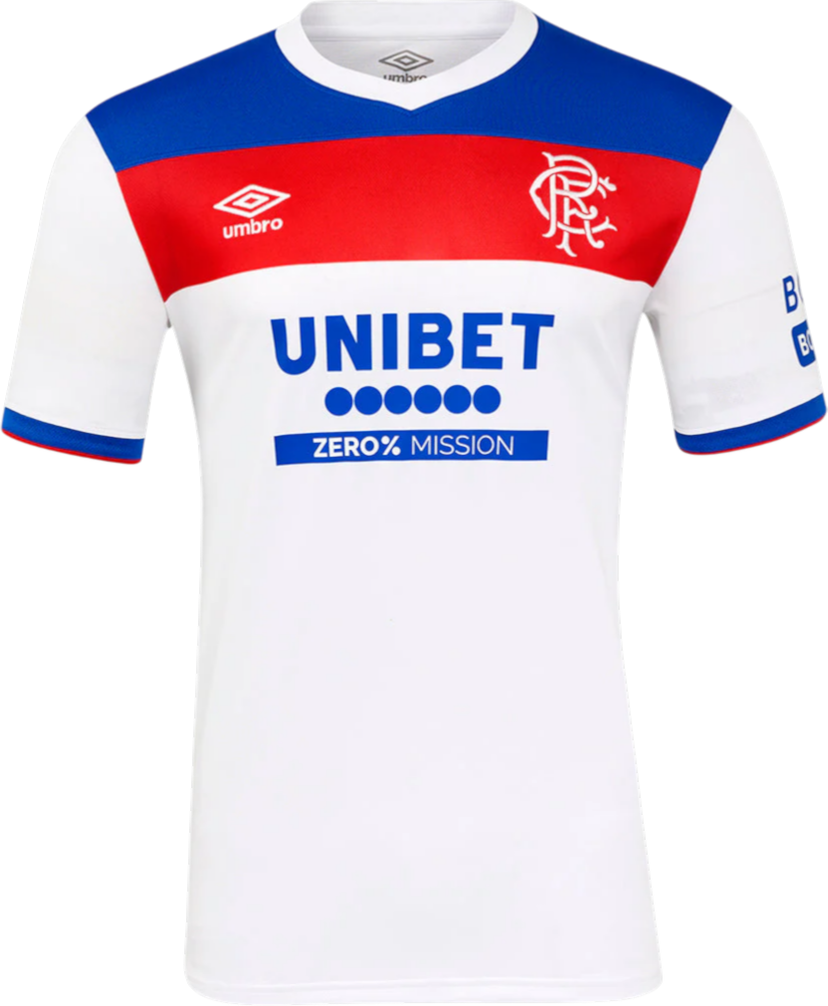 Dres Umbro Umbro Rangers FC Away Jersey 2025/26 Bela | tm11003-003