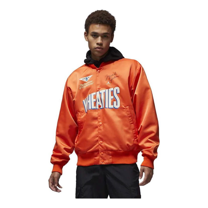 Bomber jakna Jordan Flight MVP Satin Jacket Oranžna | DV7579-817