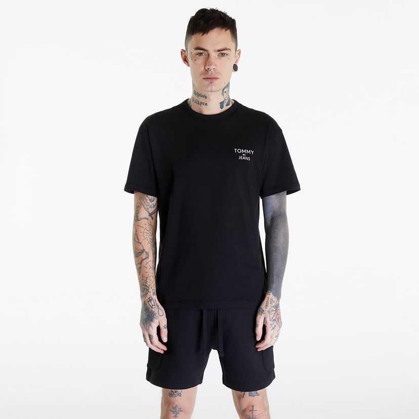 Majica Tommy Hilfiger Reg Corp Tee Ext Black Črna | DM0DM18872 BDS