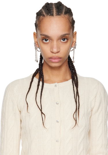 Uhani Blumarine Blumarine Bow Drop Earrings Kovinski | P522W310A, 2