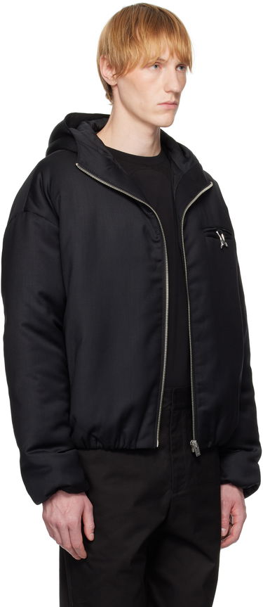 Jakna HELIOT EMIL Haptic Tailored Hooded Jacket Črna | SS25_M_02_153_BLK01, 1