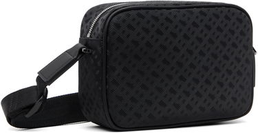 Torba za čez ramo BOSS Embossed Geometric Pattern Crossbody Bag Črna | 50548071, 2