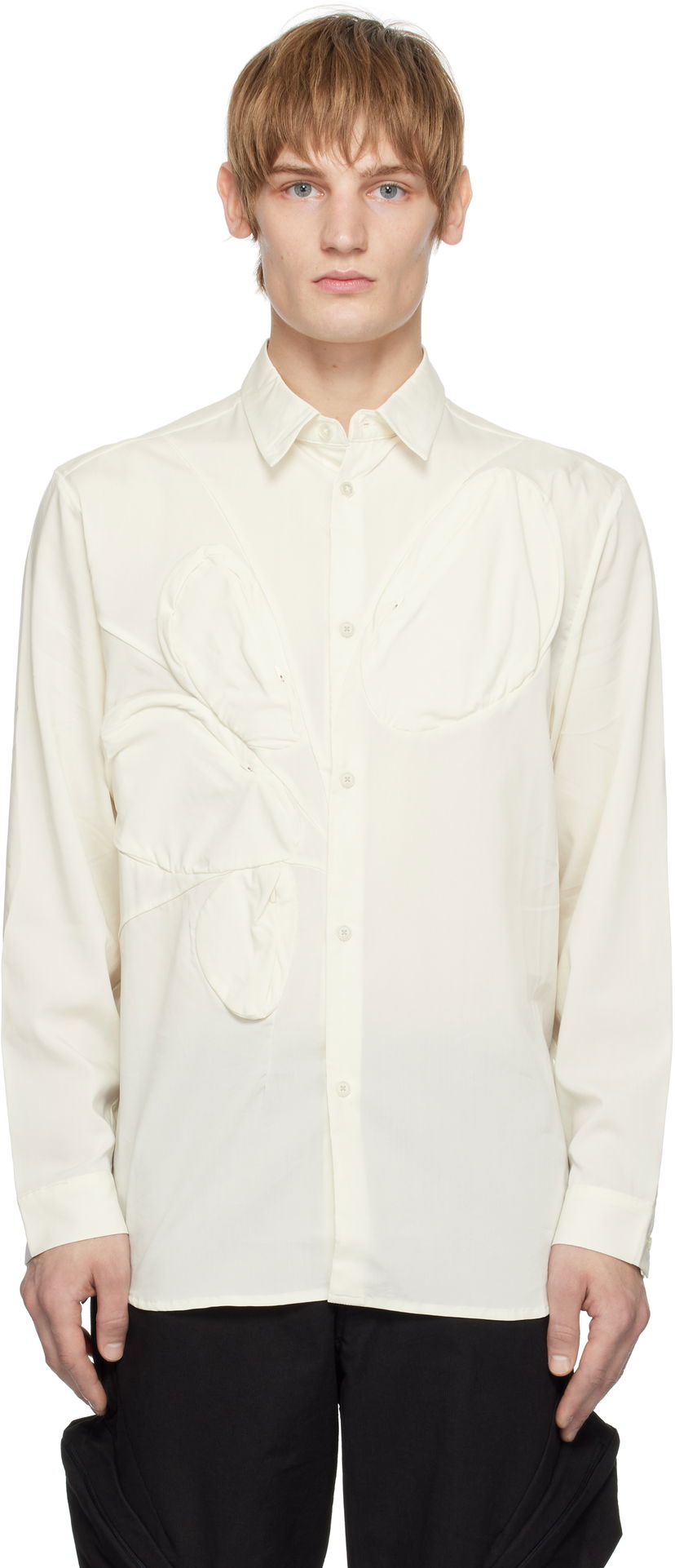 Srajce Post Archive Faction (PAF) Center White Shirt Bela | 7.0 TSC-IV