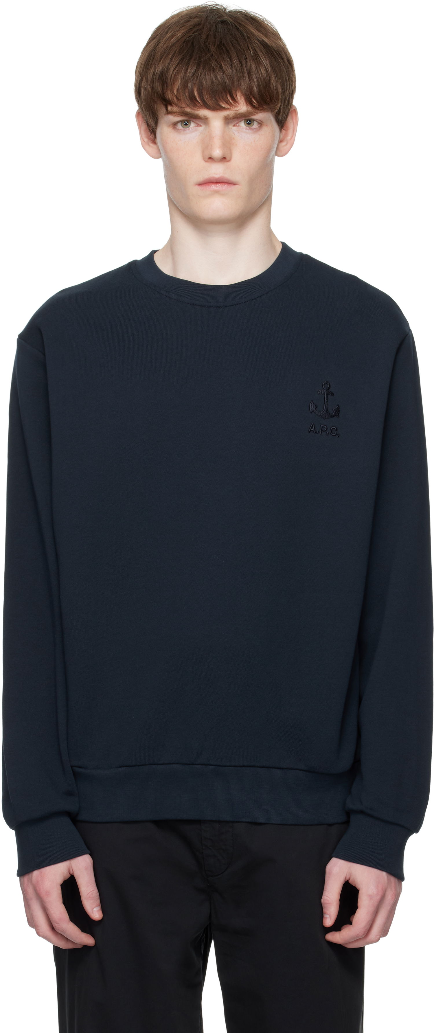 Pulover A.P.C. A.P.C. James Sweatshirt Mornarica | COHBY-H27983, 0