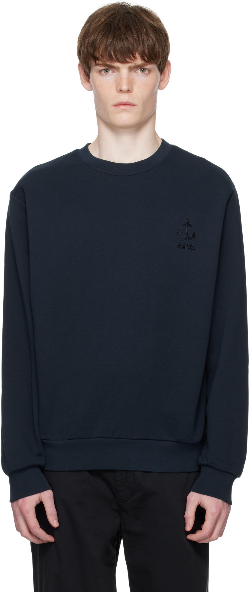 Pulover A.P.C. A.P.C. James Sweatshirt Mornarica | COHBY-H27983