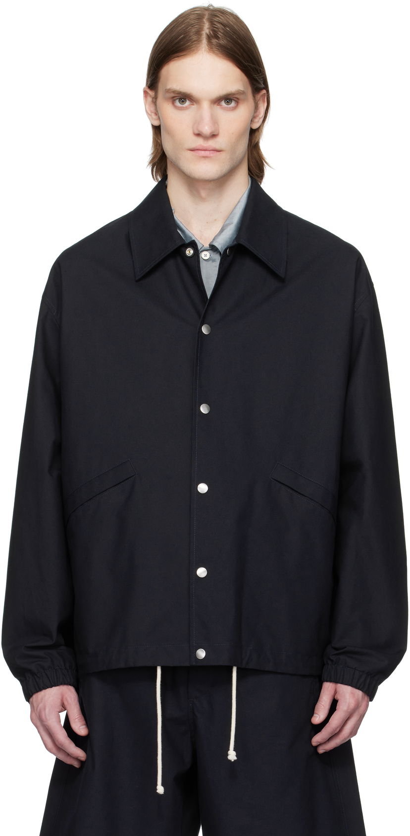 Vetrovka Jil Sander Jil Sander Sportswear Snap Button Jacket Črna | J47SW0003_J45296