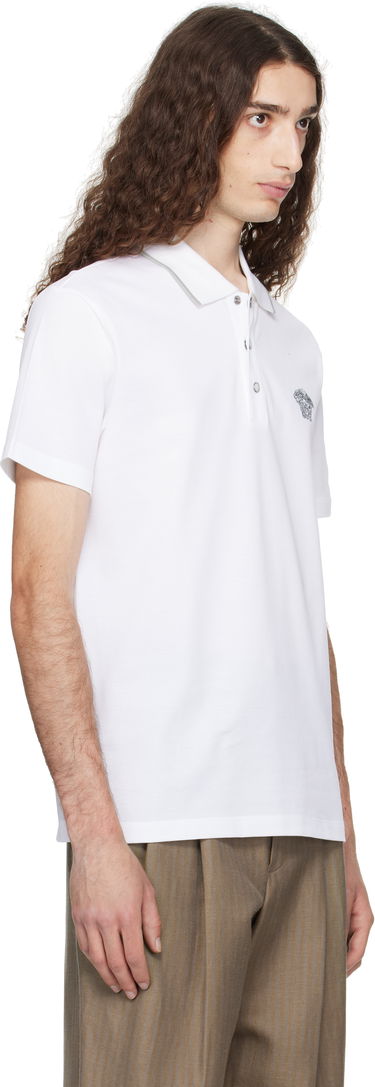 Polo majica Versace Versace Embroidered Polo Bela | 1013906_1A14975, 1