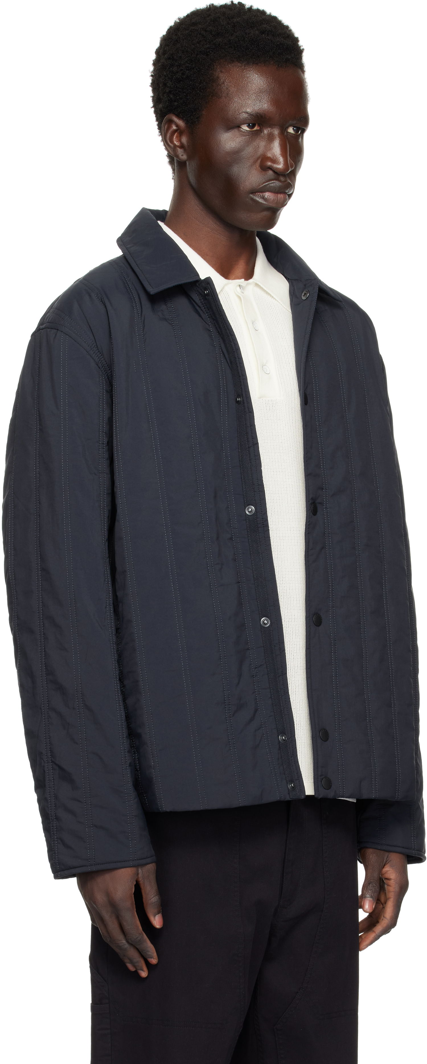 Jakna rag & bone Maxwell Quilted Button-Up Jacket Črna | MBW24H2007XWML, 1