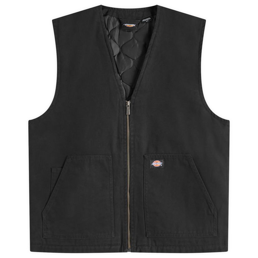Telovnik Dickies Duck Canvas Vest with Quilted Lining Črna | DK0A4YQKC401-212