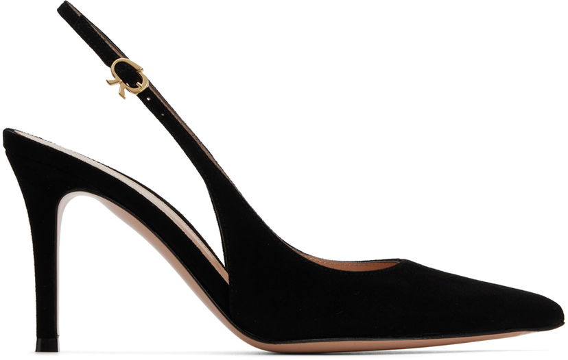 Superge in čevlji Gianvito Rossi Suede Slingback Pumps Črna | G95433-85RIC-CAM