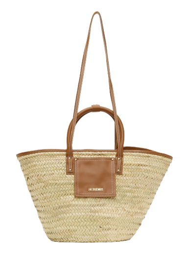 Tote bag Jacquemus Le Raphia 'Le Panier Soli' Tote Bag Bež | 23E223BA045-3072