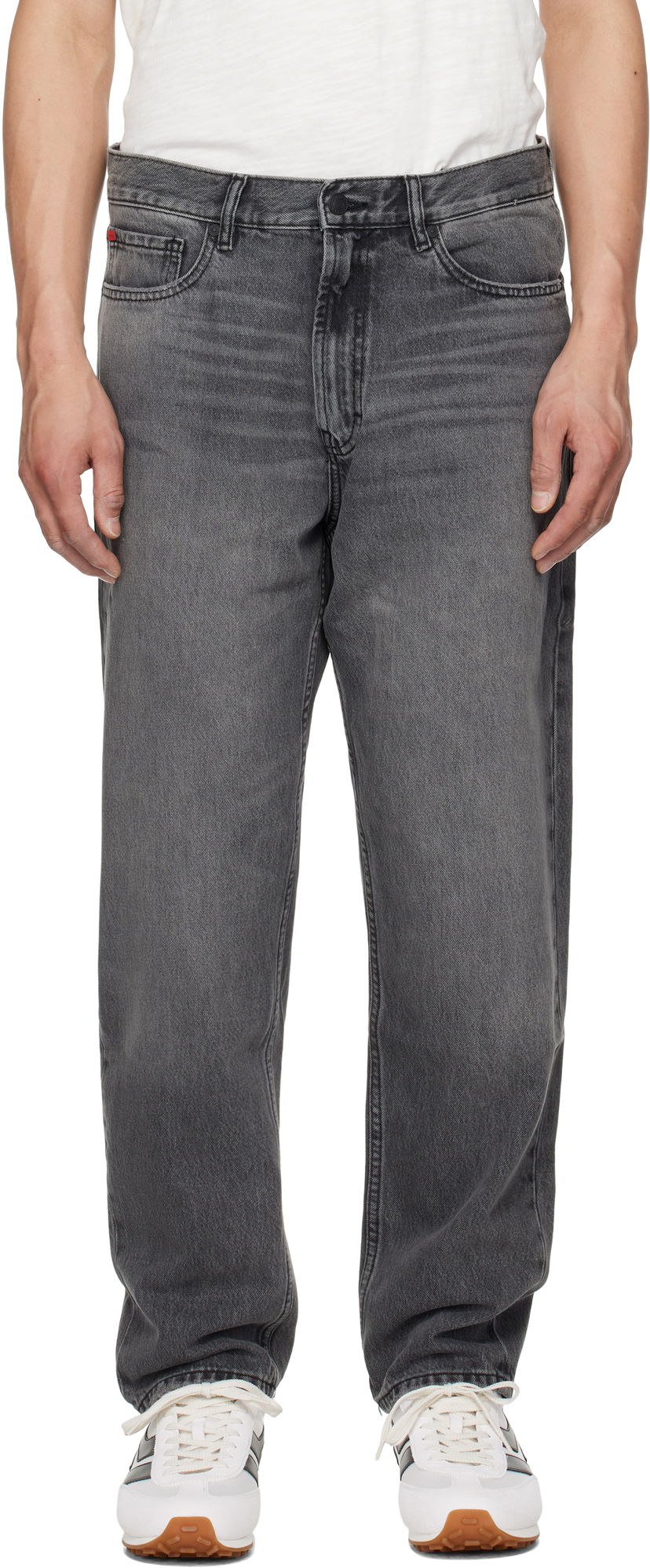 Kavbojke BOSS 838 Relaxed Fit Jeans Siva | 50537715