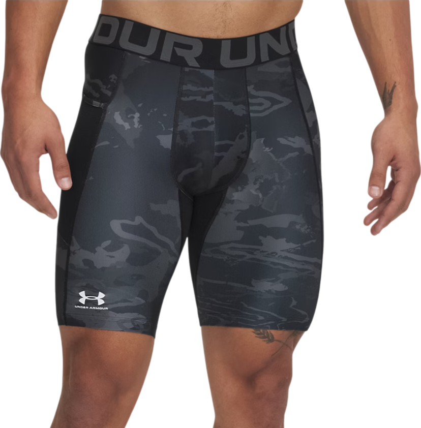 Boksarice Under Armour HeatGear® Printed Long Shorts Črna | 1383323-002