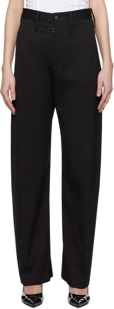 Hlače Maison Margiela MM6 Maison Margiela Light Cotton Gabardine Trousers Črna | S62KB0237 M35451, 0