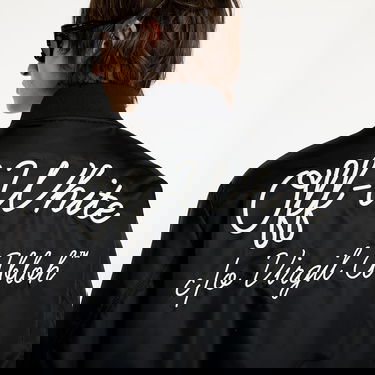 Bomber jakna Off-White Script Nyl Varsity Bomber Jacket Črna | OMEH05EC99FAB0011001, 5