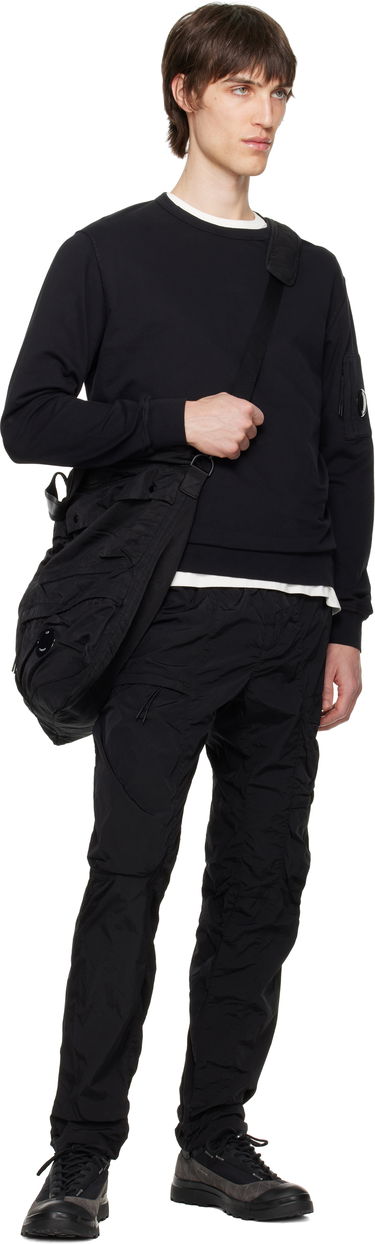 Pleteni pulover C.P. Company C.P. Company Light Fleece Crewneck Sweatshirt Črna | 18CMSS019A-002246G, 4