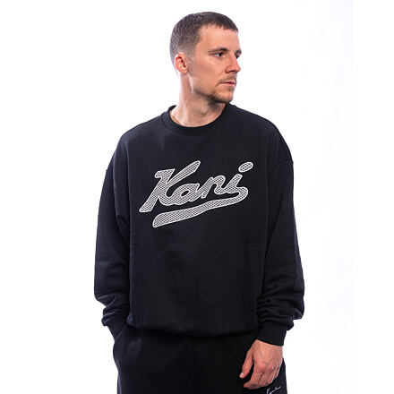 Pulover Karl Kani Karl Kani Varsity Palm Oversized Crewneck Sweatshirt Črna | KKPD00005661