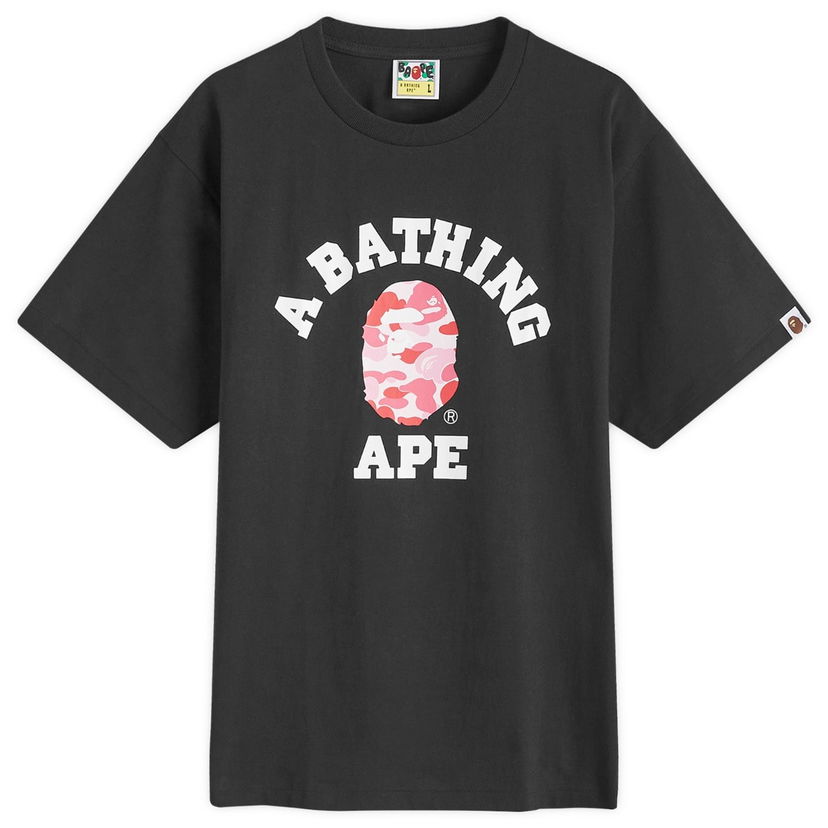 Majica BAPE A Bathing Ape ABC Camo College T-Shirt Črna | 001TEK301005M-BKP