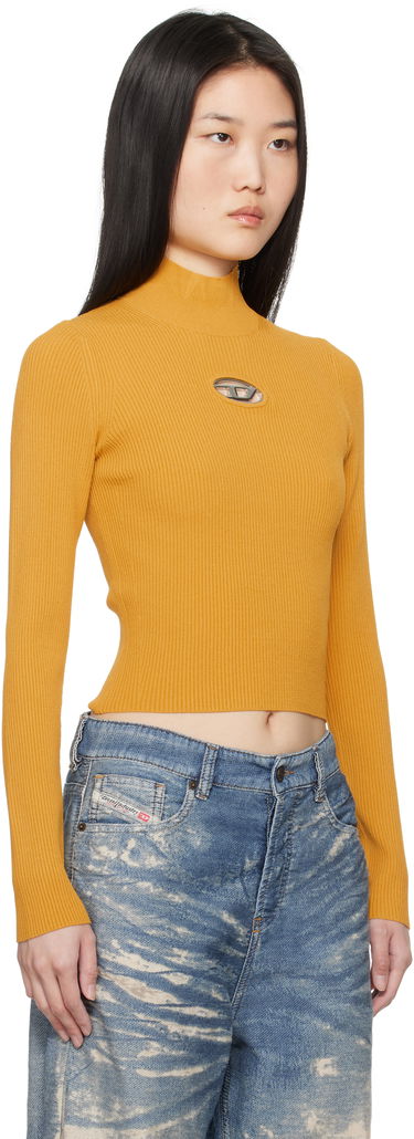 Pleteni pulover Diesel Fitted Cutout Detail Sweater Črna | A14187 0DLAX, 1