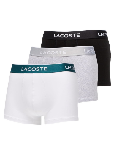 Boksarice Lacoste Casual Black Trunks (3-pack) Večbarvna | 5H3389-00