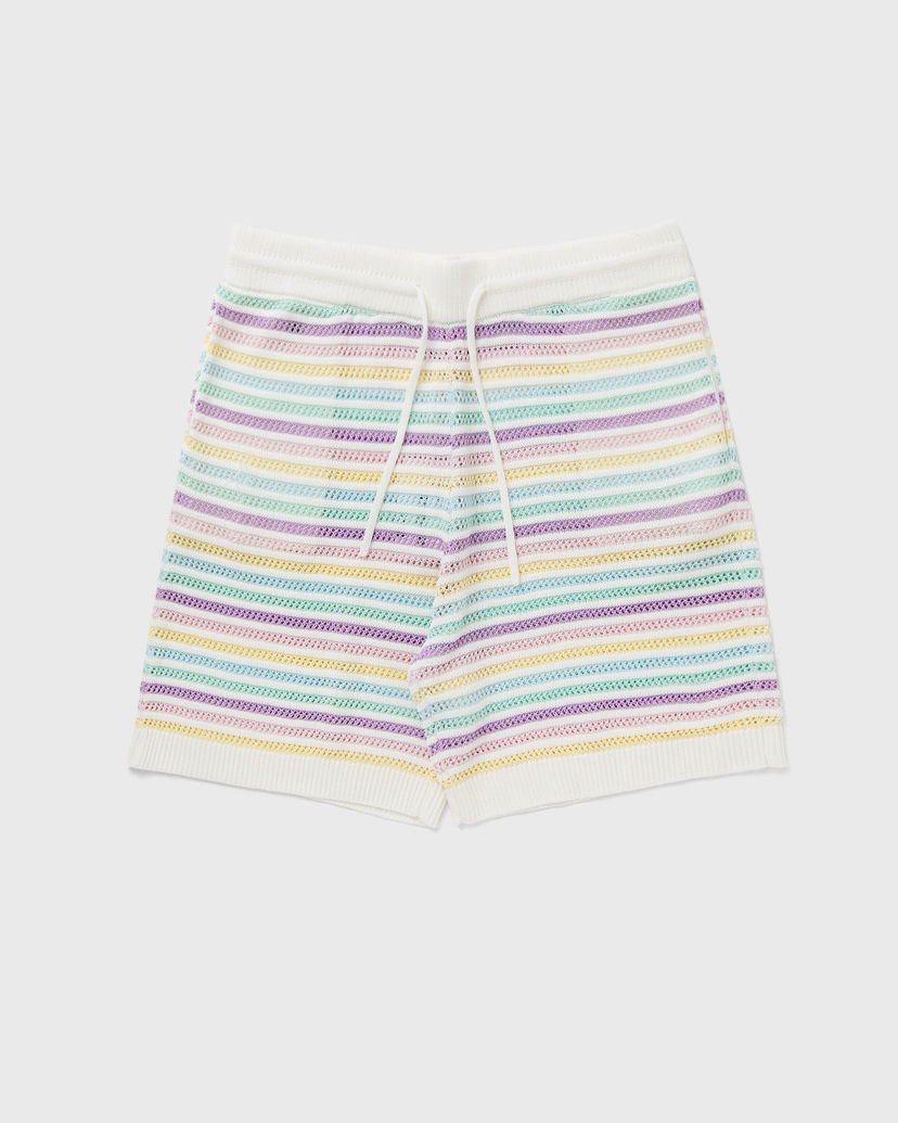 Kratke hlače Casablanca Rainbow Crochet Knit Shorts Večbarvna | M-AW25-KW-1098-01