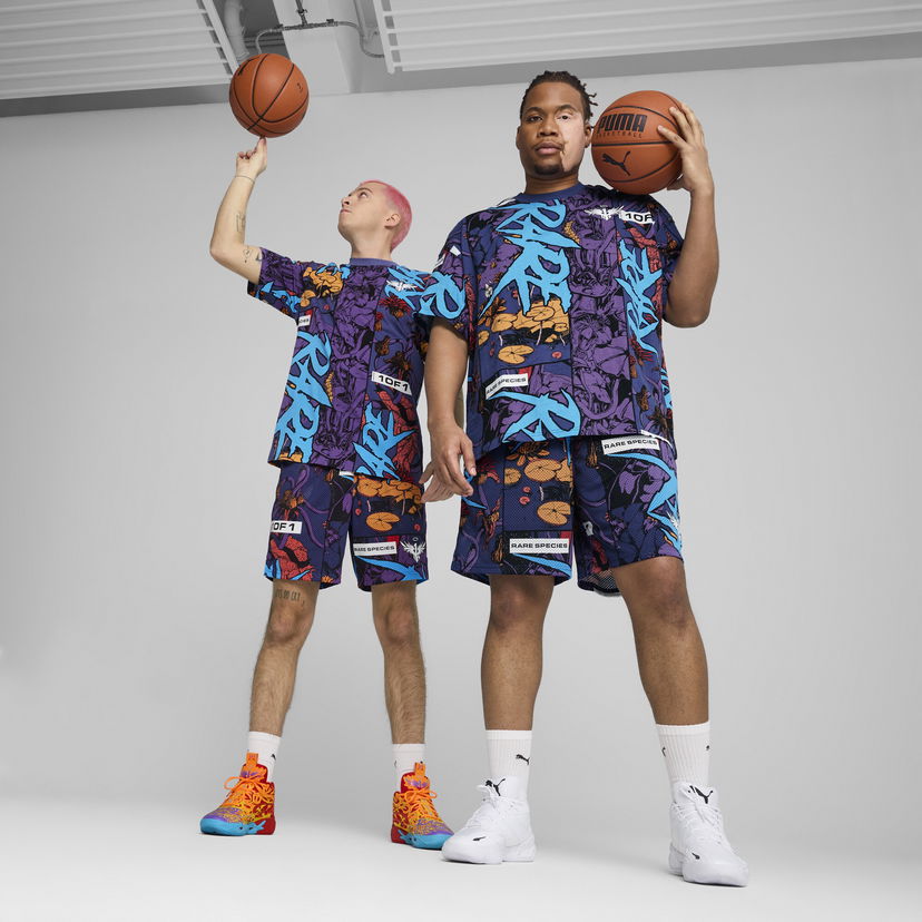 Kratke hlače Puma Melo Phoenix Basketball Shorts Lila | 630689_01