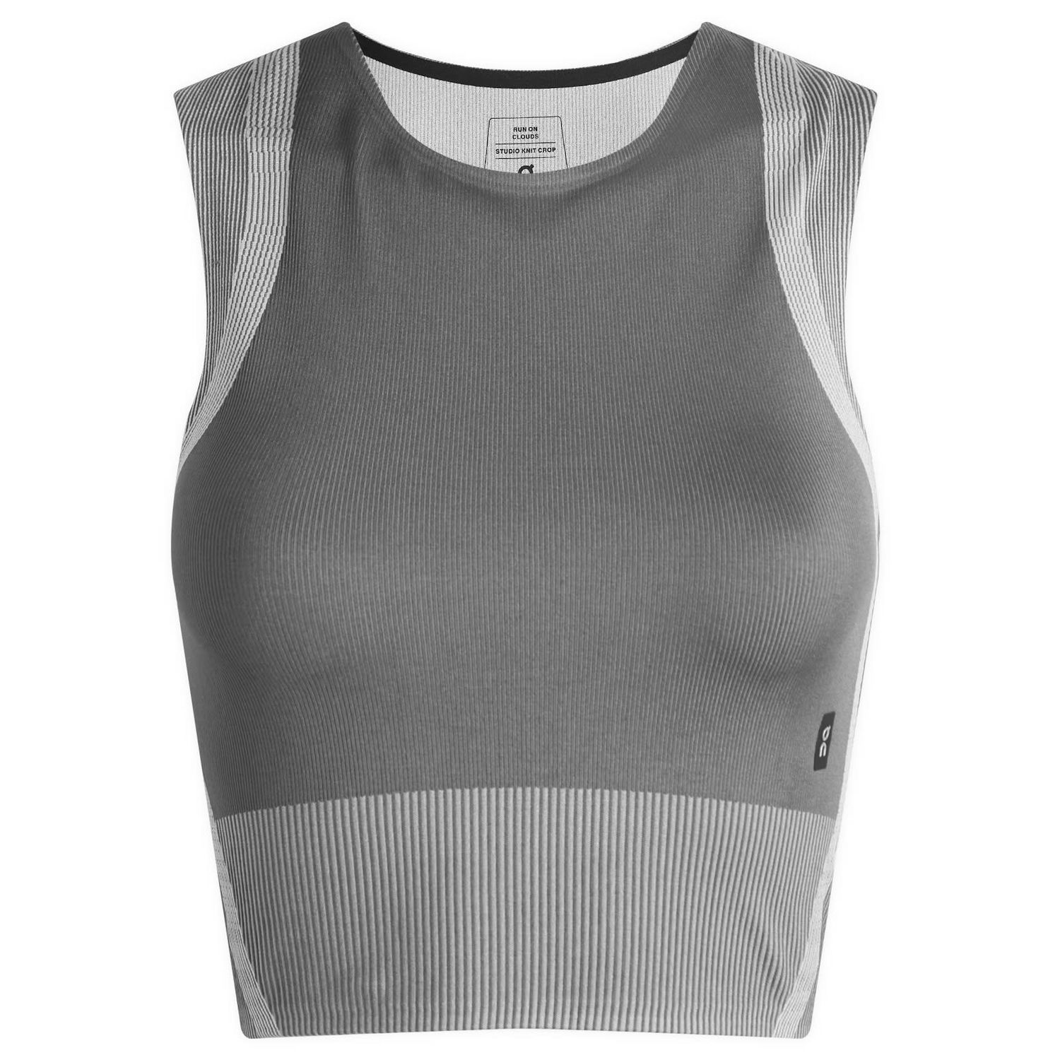 Majica brez rokavov On Running Studio Knit Crop Top Siva | 1WF10250962, 1