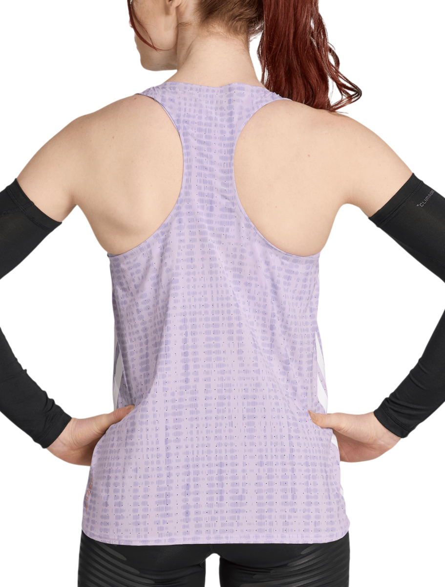 Majica brez rokavov adidas Originals Adizero Running Tank Top Lila | jv7157, 1