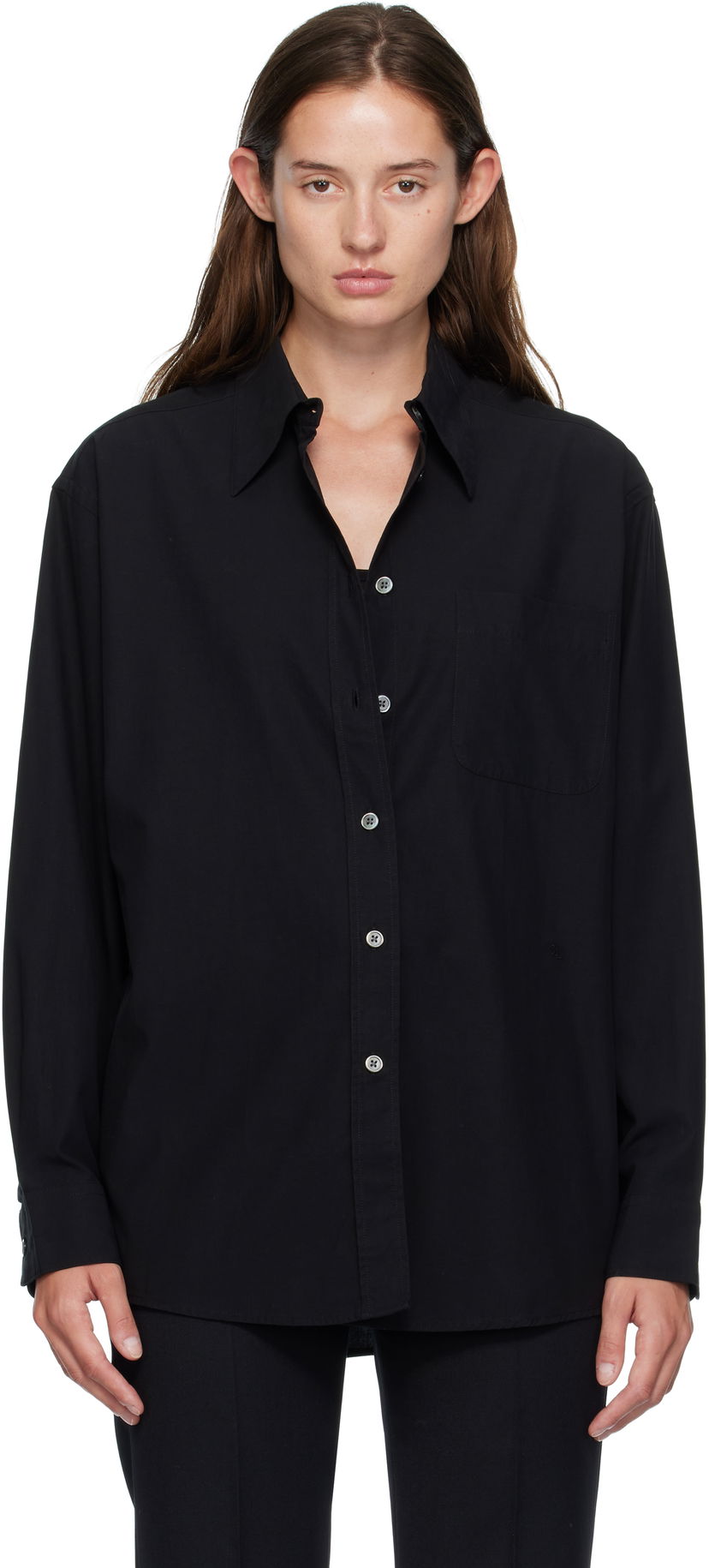 Srajce OUR LEGACY Our Legacy Precious Button-Down Shirt Črna | W4252PBCL