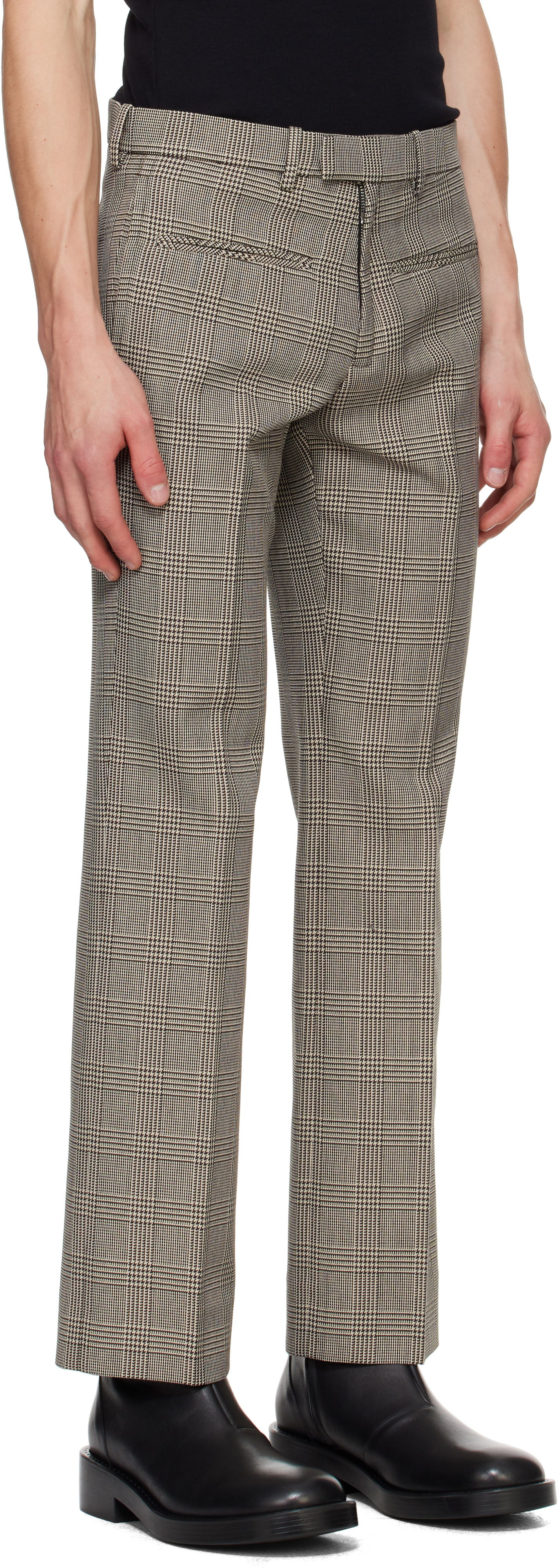 Hlače Courrèges Prince of Wales Check Trousers Rjava | 324CPA249PL0166, 1