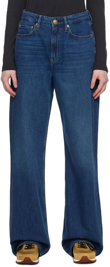 Kavbojke rag & bone Rag & Bone Indigo Logan Wide Leg Jeans Modra | WDD23F2935BOAN, 0