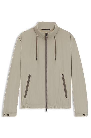 Vetrovka BOSS Packable Windbreaker Jacket Bež | 50543510