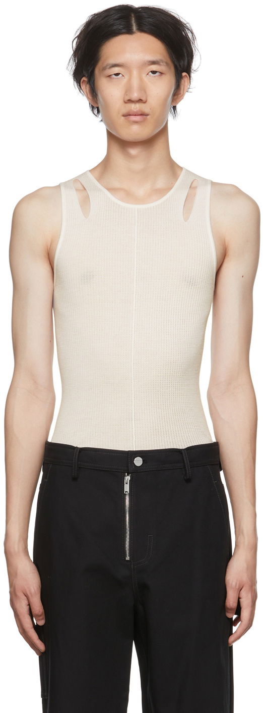 Majica brez rokavov Dion Lee Cutout Tank Top Bela | C7089P22
