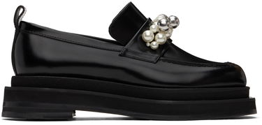 Oblačila Simone Rocha Simone Rocha Bell Charm Heart Toe Platform Loafers Črna | LOF1B 0740, 0