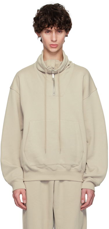 Pulover Helmut Lang Helmut Lang Funnel Neck Sweatshirt Bež | O04HM509, 0