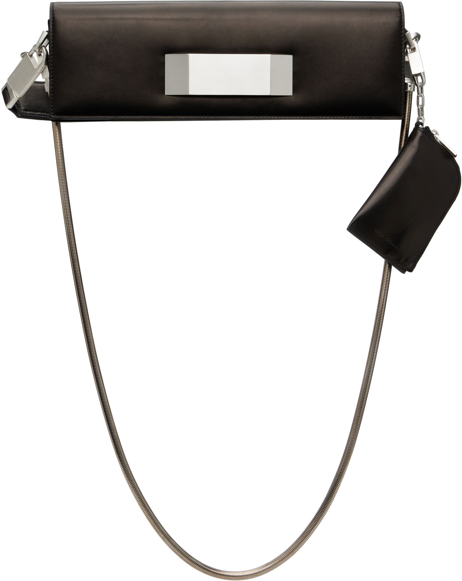 Torbica Rick Owens Rick Owens Griffin Baguette Bag Črna | RA02E0742 LCAWEH, 0