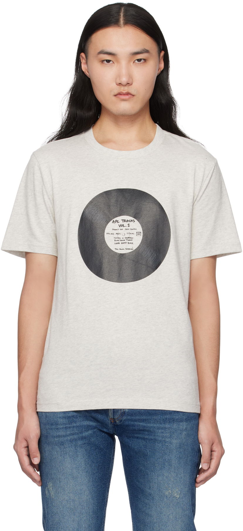Majica A.P.C. Vinyl Graphic T-Shirt Bež | COBQX-M26484