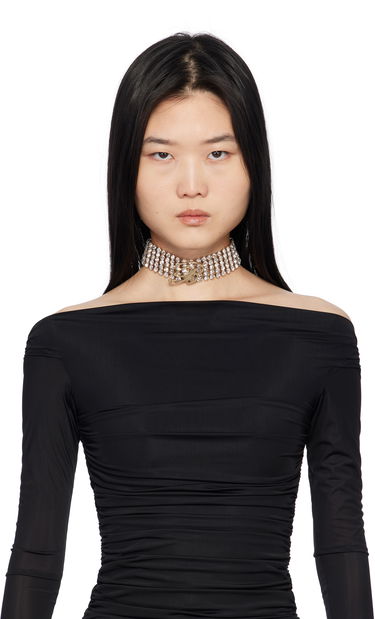 Zapestnica Blumarine Blumarine Rhinestone 'B' Choker Kovinski | P522W325A, 2