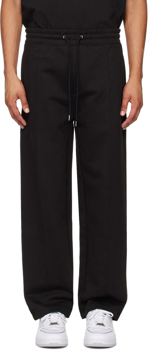 Trenirka BOSS Hugo Black Drawstring Sweatpants Črna | 50516646