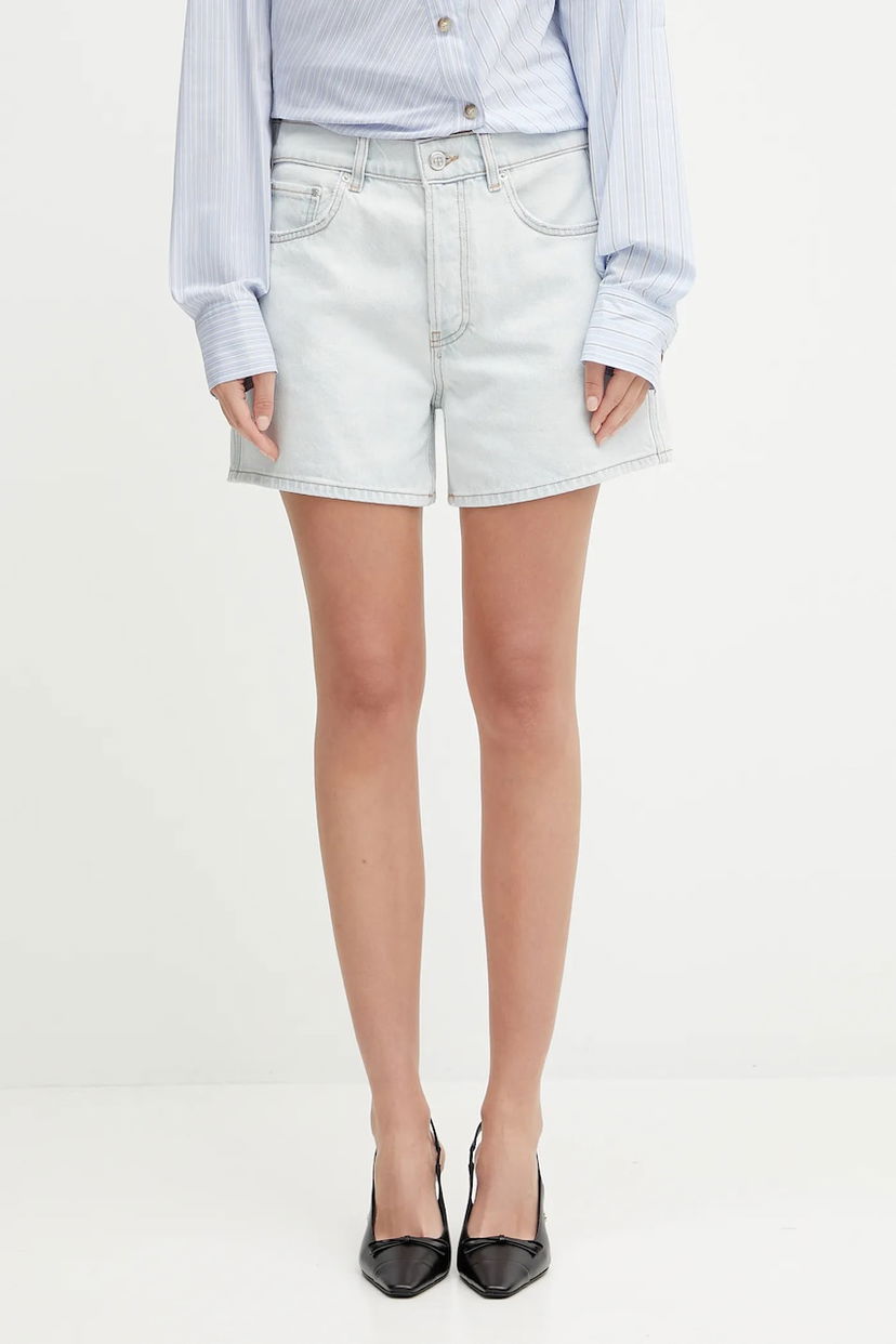 Kratke hlače Anine Bing Anine Bing Dalton High Waist Shorts Modra | A.05.0355